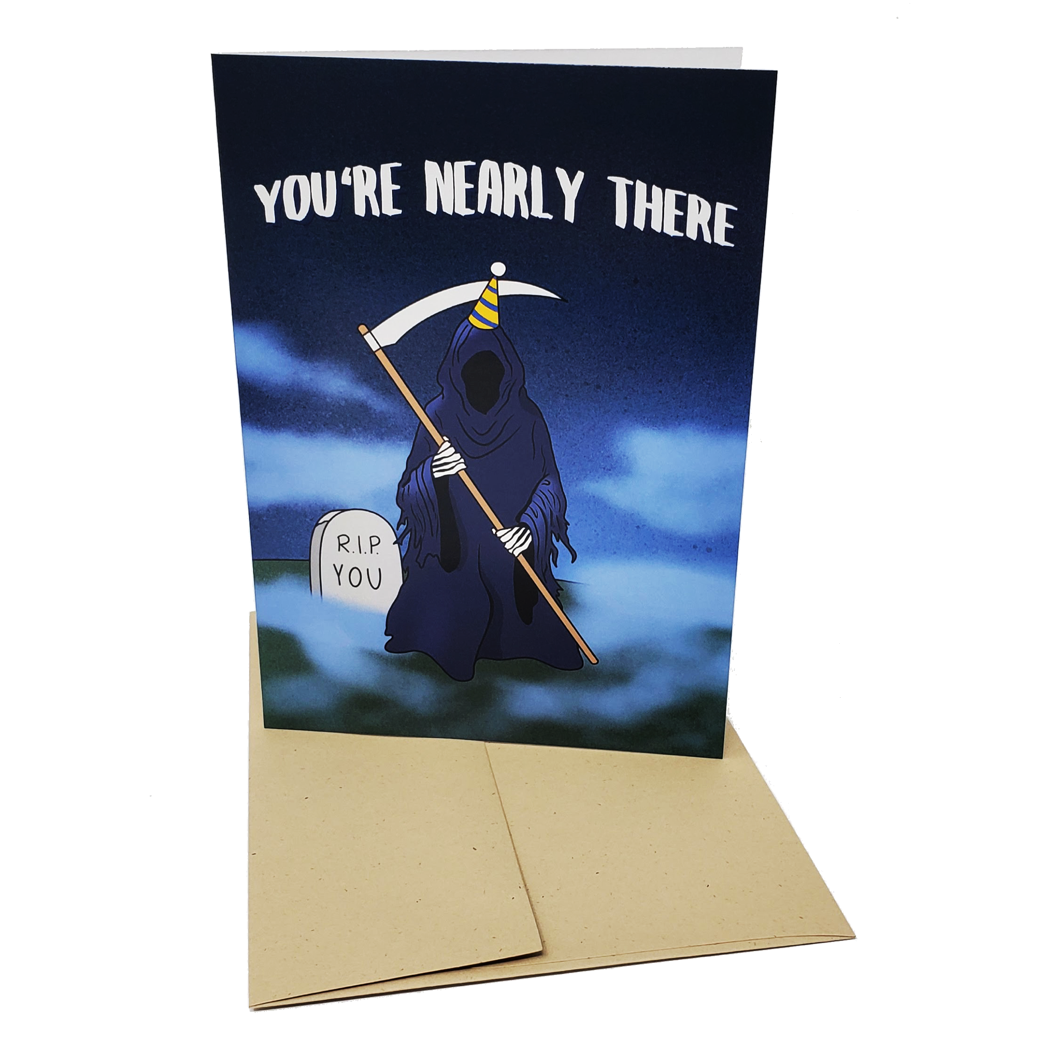 You're Nearly There - Dirty Card - Naughty Adult Greeting Card - Sleazy Greetings