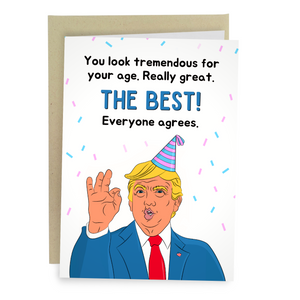funny Donald Trump birthday card