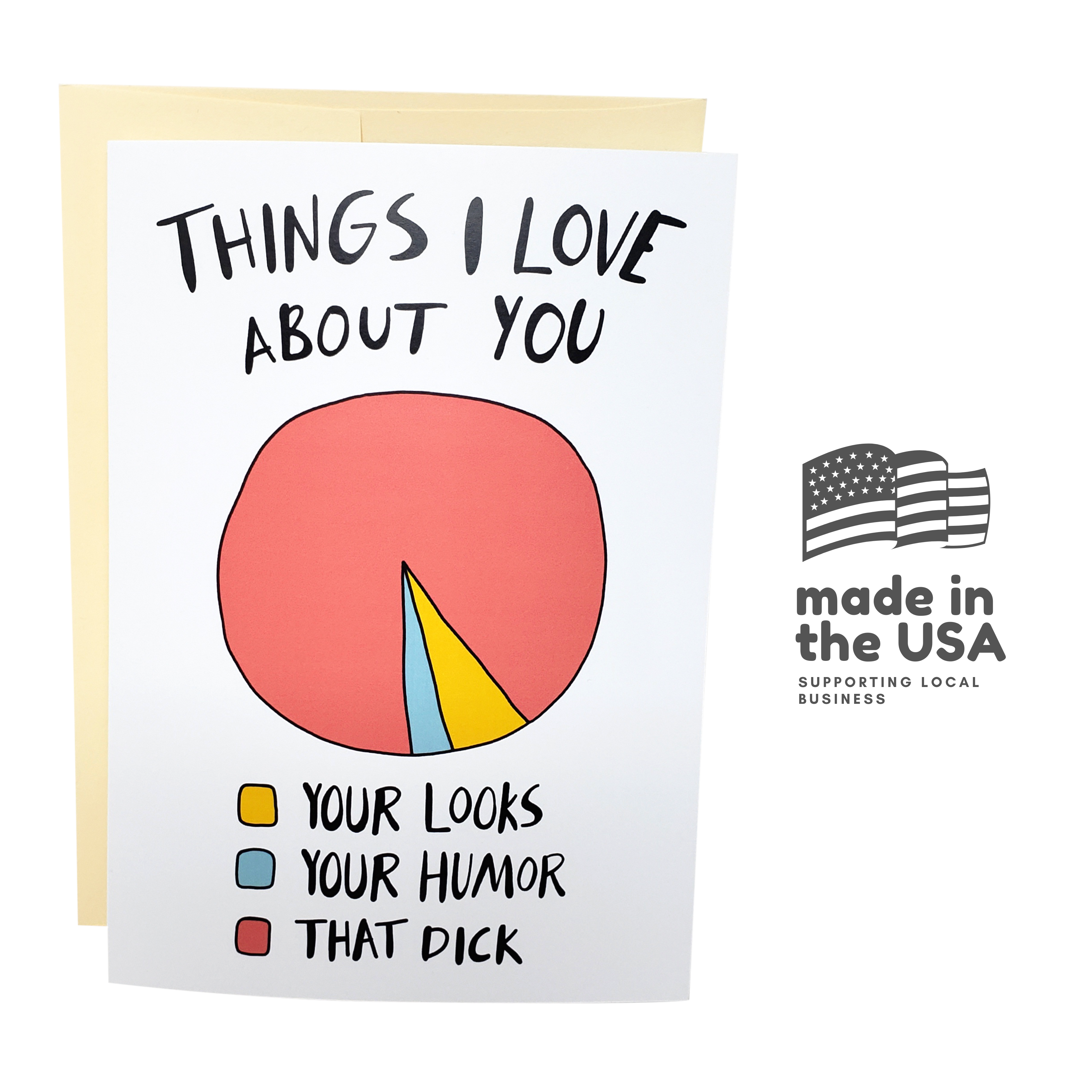 Things I Love About You - Dirty Card - Naughty Adult Greeting Card - Sleazy Greetings