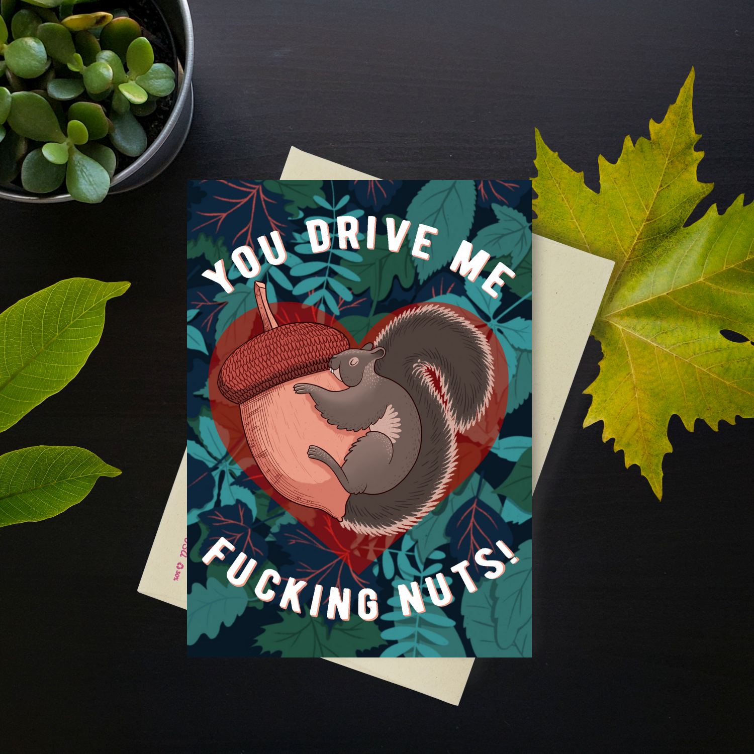 You Drive Me Fucking Nuts - Dirty Card - Naughty Adult Greeting Card - Sleazy Greetings