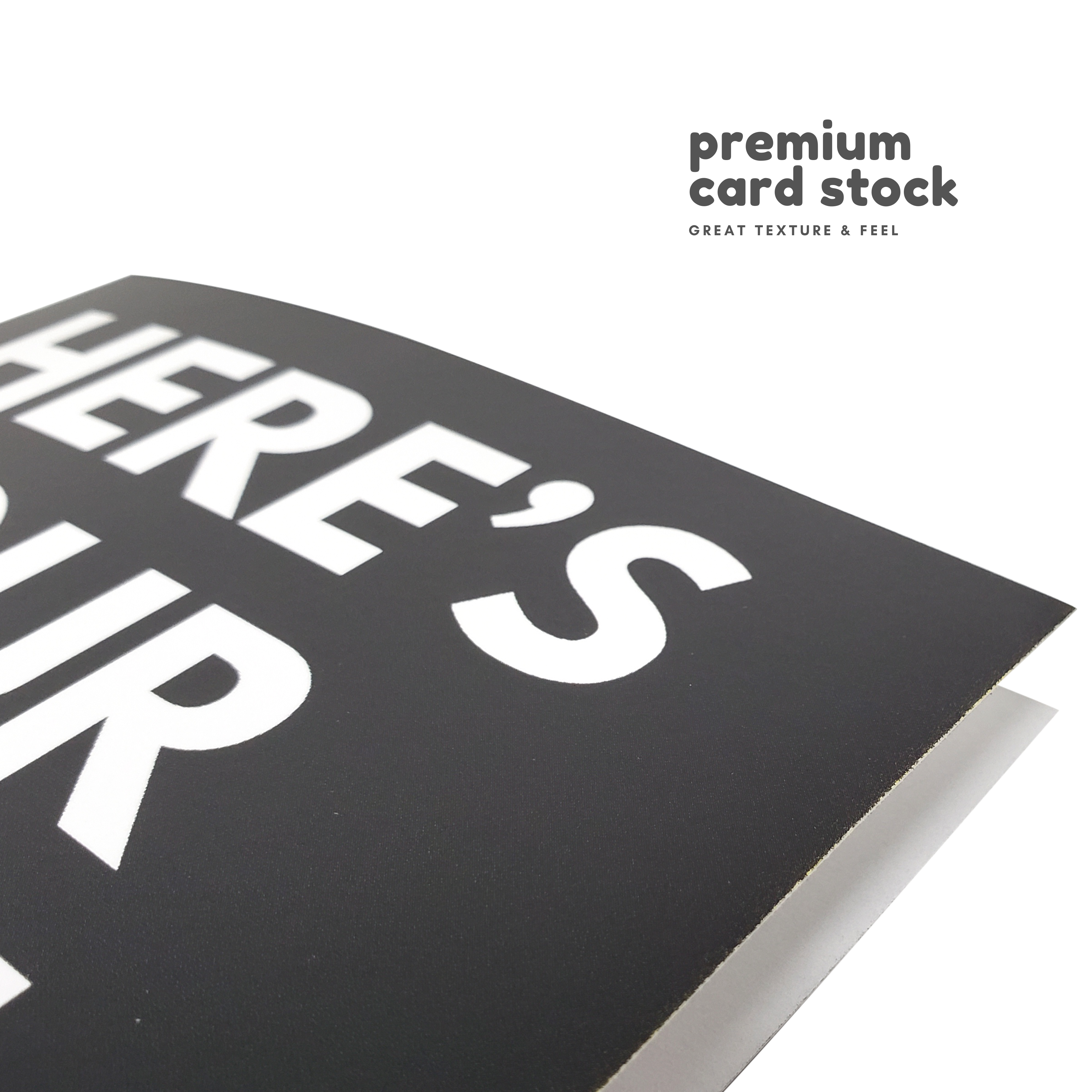 Here's Your Damn Card - Dirty Card - Naughty Adult Greeting Card - Sleazy Greetings