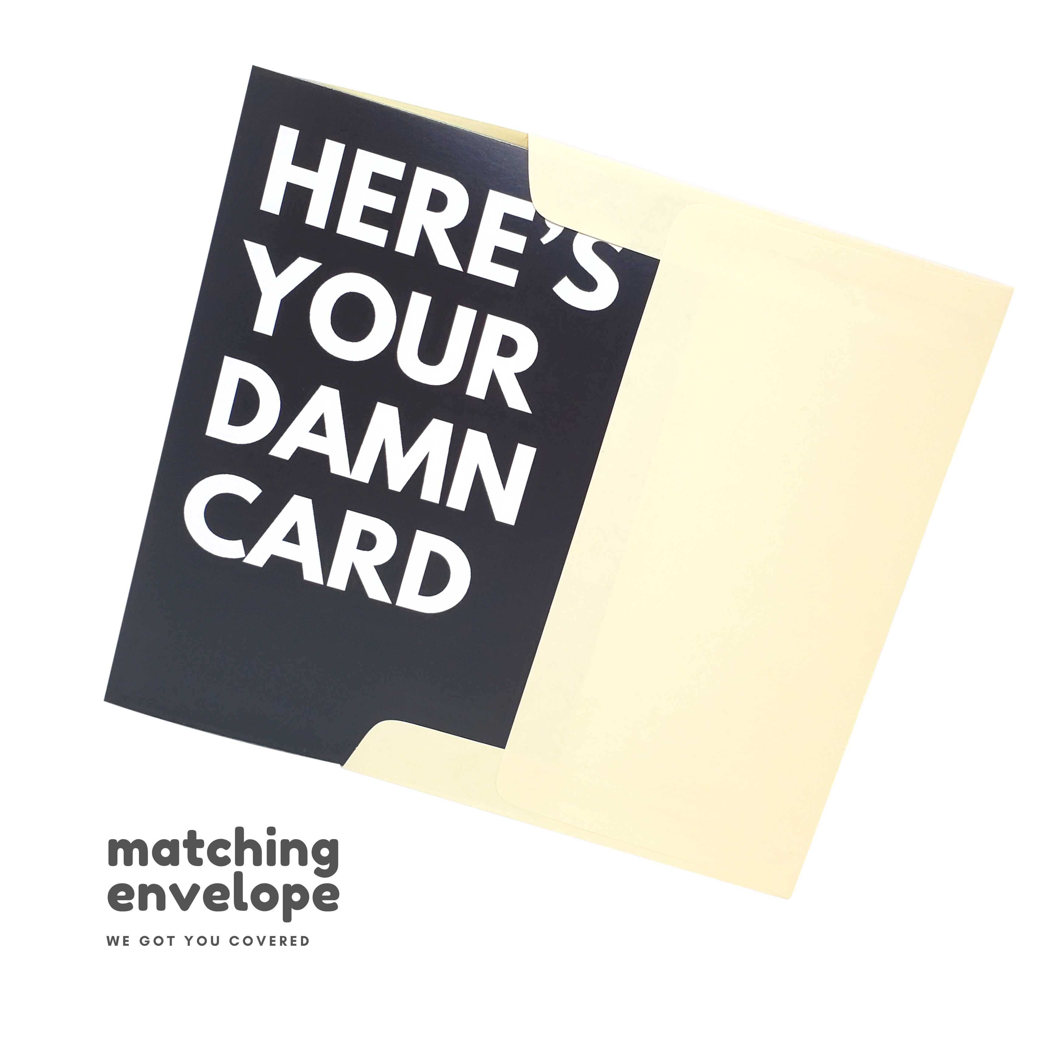 Here's Your Damn Card - Dirty Card - Naughty Adult Greeting Card - Sleazy Greetings