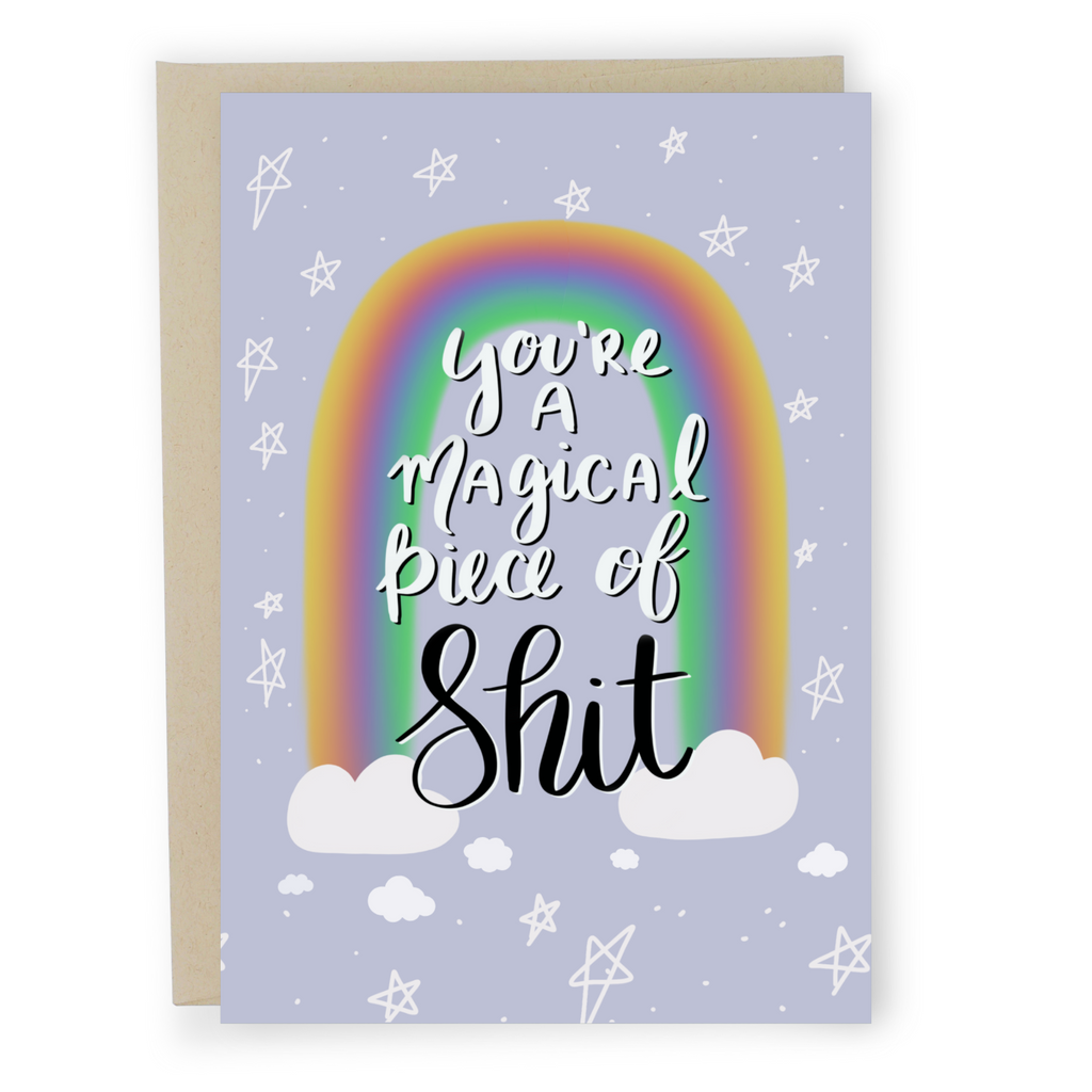 Magical Piece of Shit - Dirty Card - Naughty Adult Greeting Card - Sleazy Greetings
