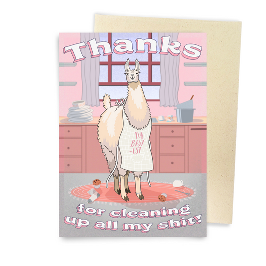 Mamma Llama - Dirty Card - Naughty Adult Greeting Card - Sleazy Greetings