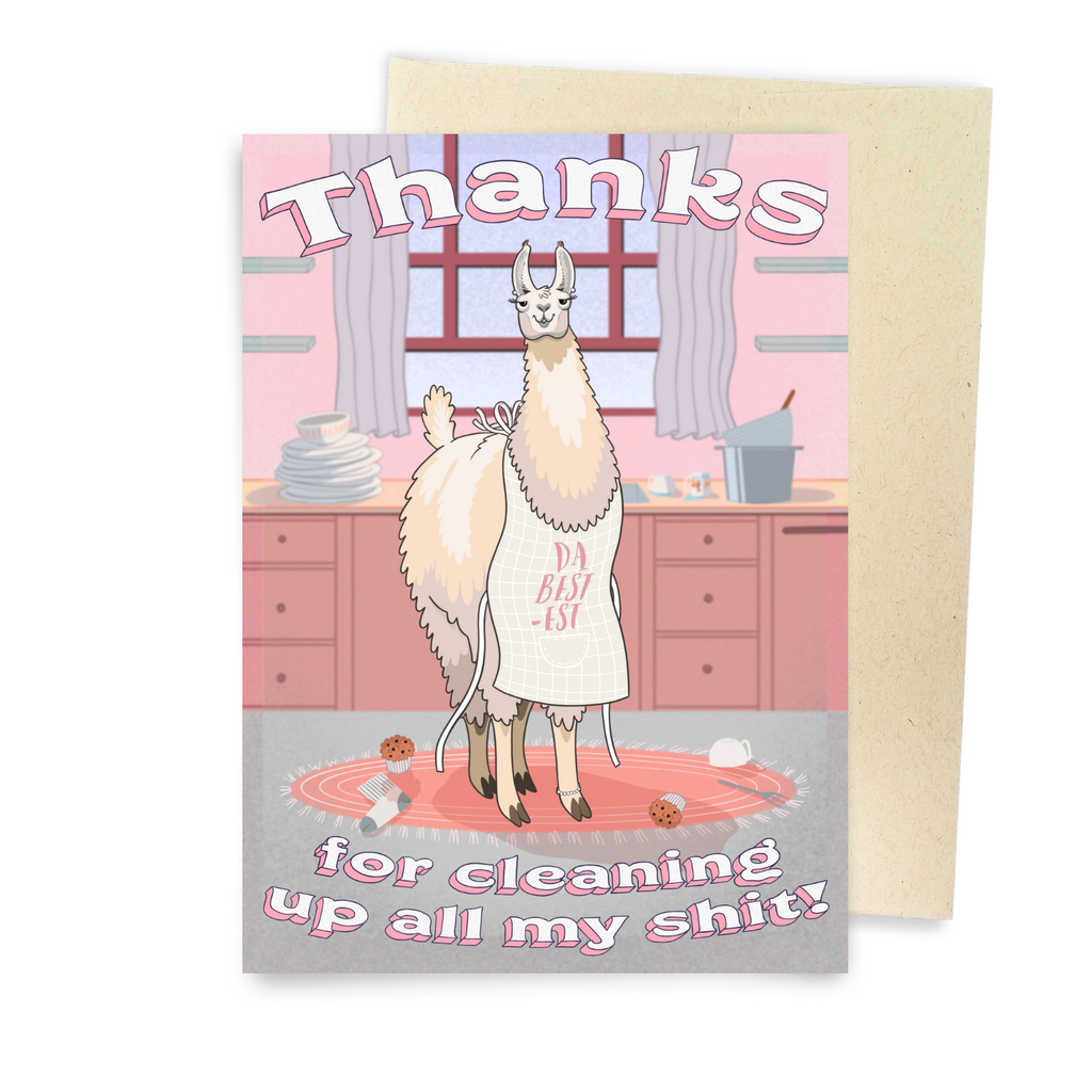 Mamma Llama - Dirty Card - Naughty Adult Greeting Card - Sleazy Greetings
