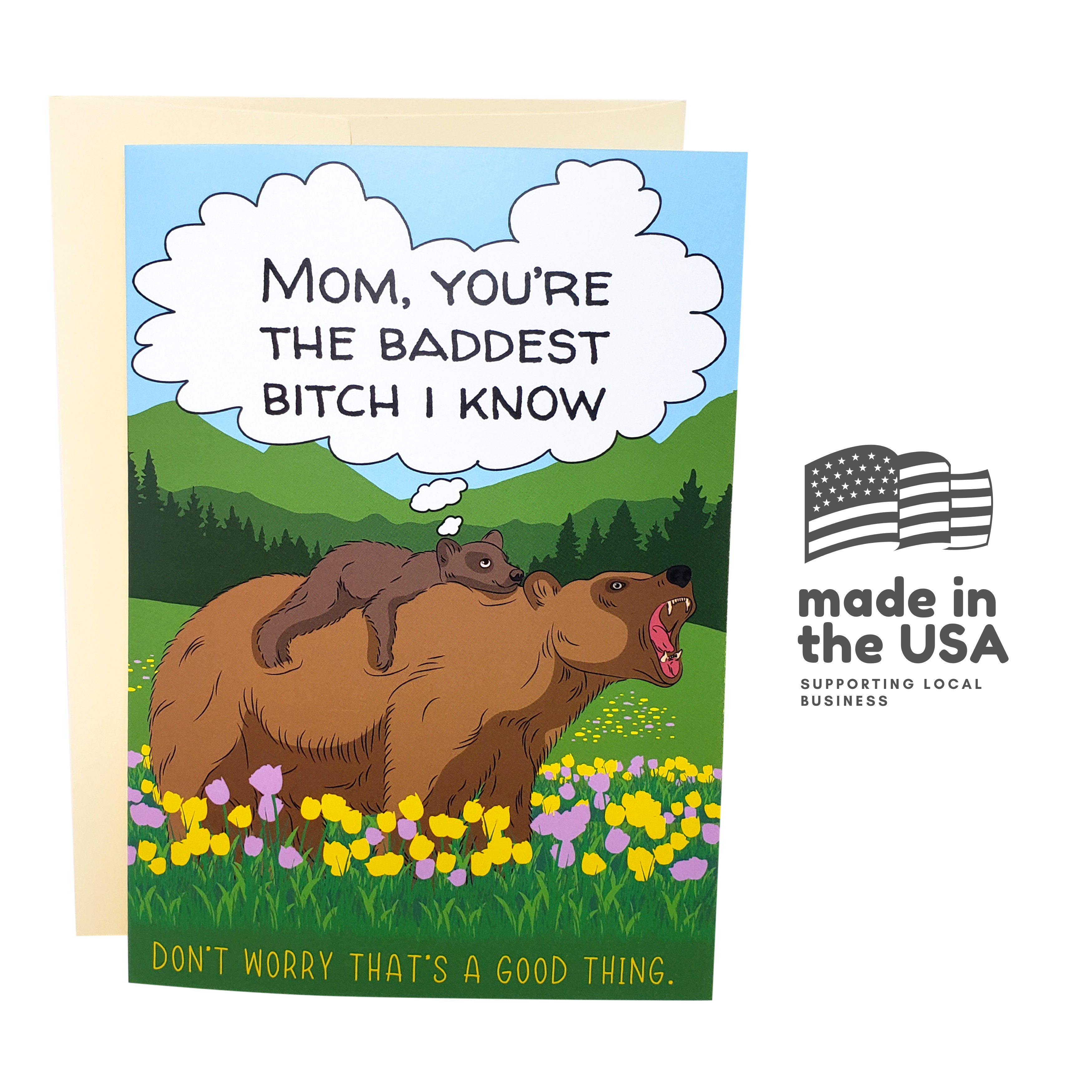 Baddest Bitch I Know - Dirty Card - Naughty Adult Greeting Card - Sleazy Greetings