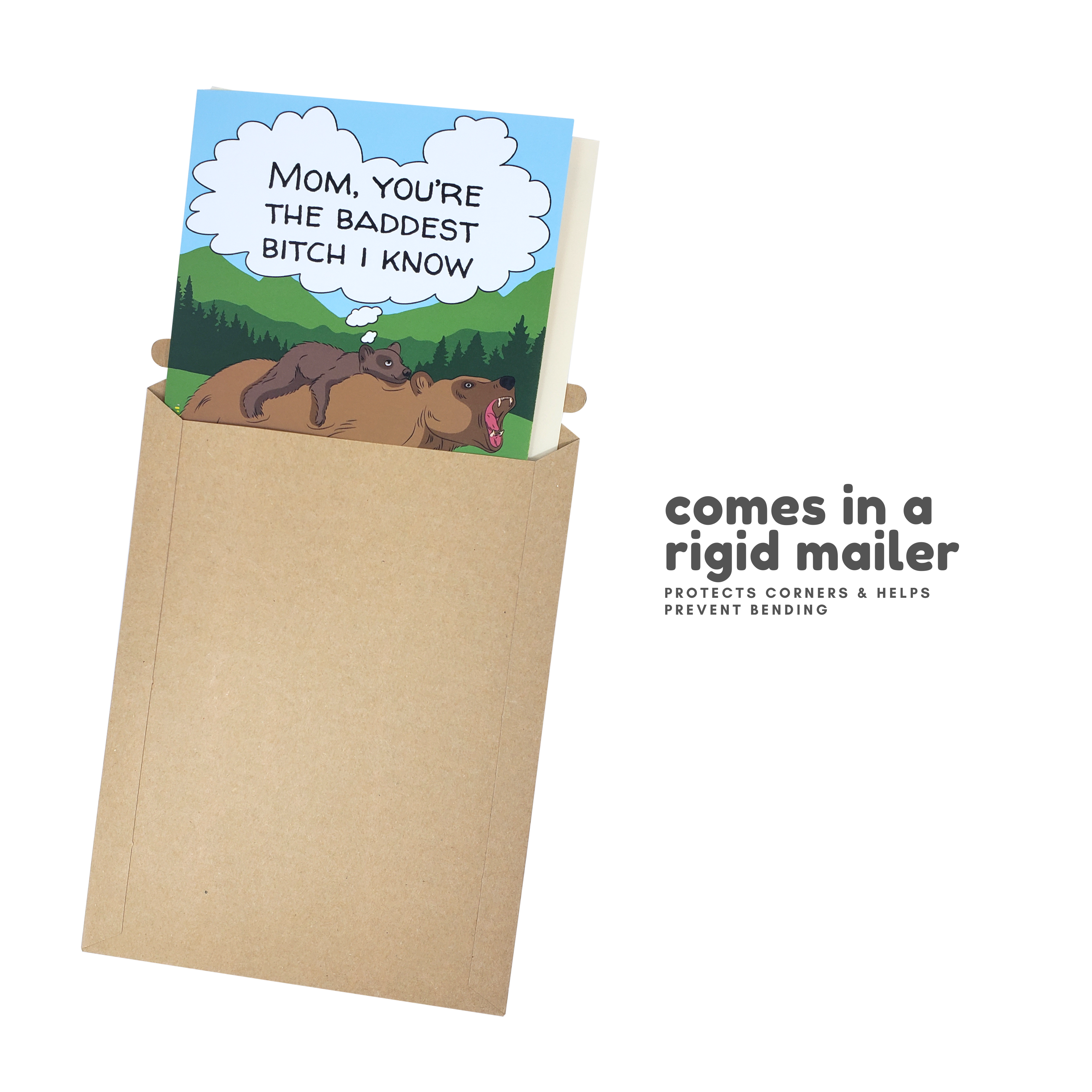 Baddest Bitch I Know - Dirty Card - Naughty Adult Greeting Card - Sleazy Greetings