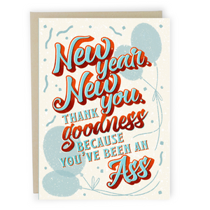 New Year New You - Dirty Card - Naughty Adult Greeting Card - Sleazy Greetings