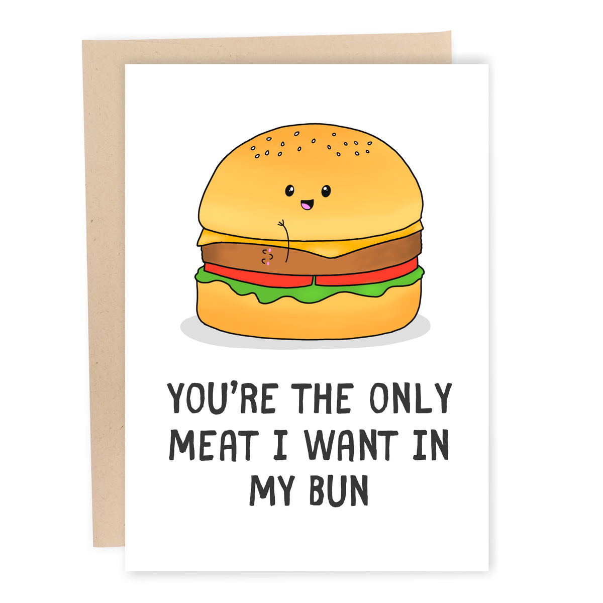 Funny Birthday Card For Husband - Meat For My Bun / Sleazy Greetings