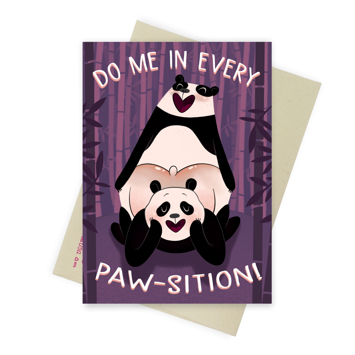 Do Me In Every Paw-sition - Dirty Card - Naughty Adult Greeting Card - Sleazy Greetings