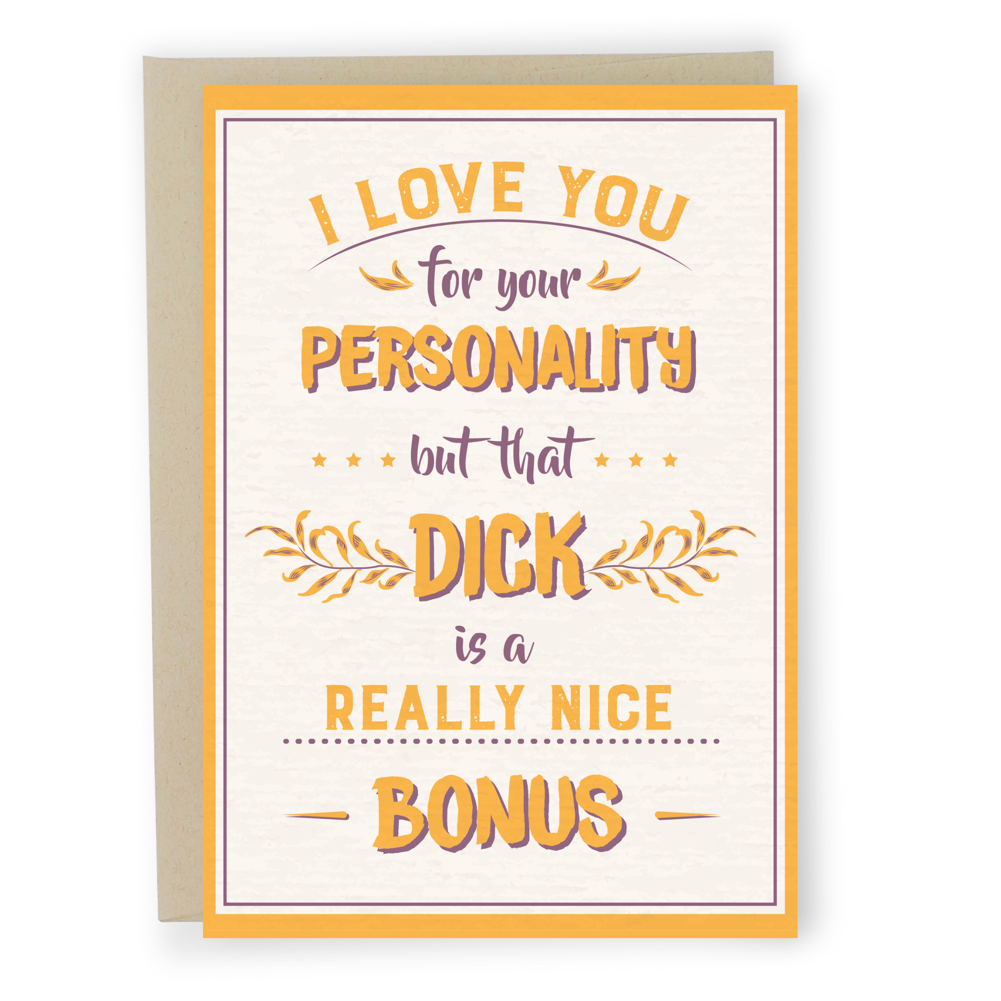 Really Nice Bonus - Dirty Card - Naughty Adult Greeting Card - Sleazy Greetings