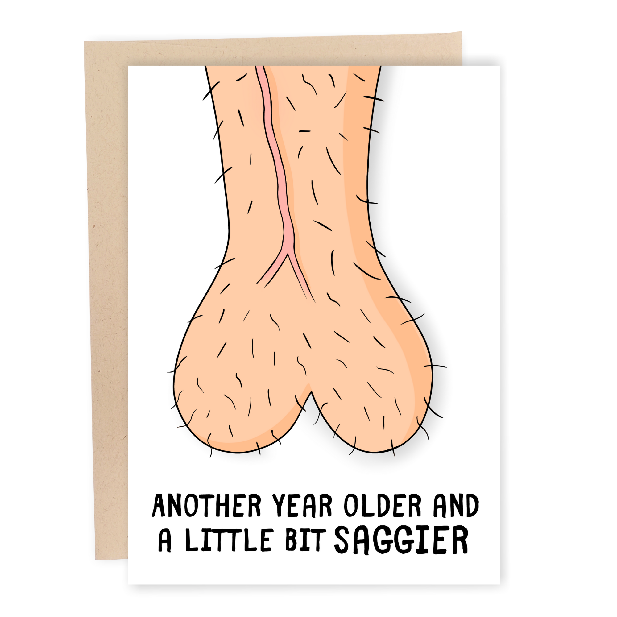 Saggy Balls | Funny Birthday Card