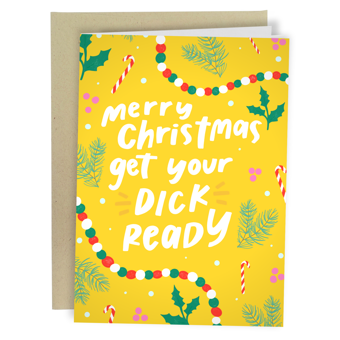 Sleazy Greetings Funny Christmas Card For Men Him | Dirty Christmas Card For Husband Boyfriend | Naughty Baby It's Cold Outside Holiday Xmas Card