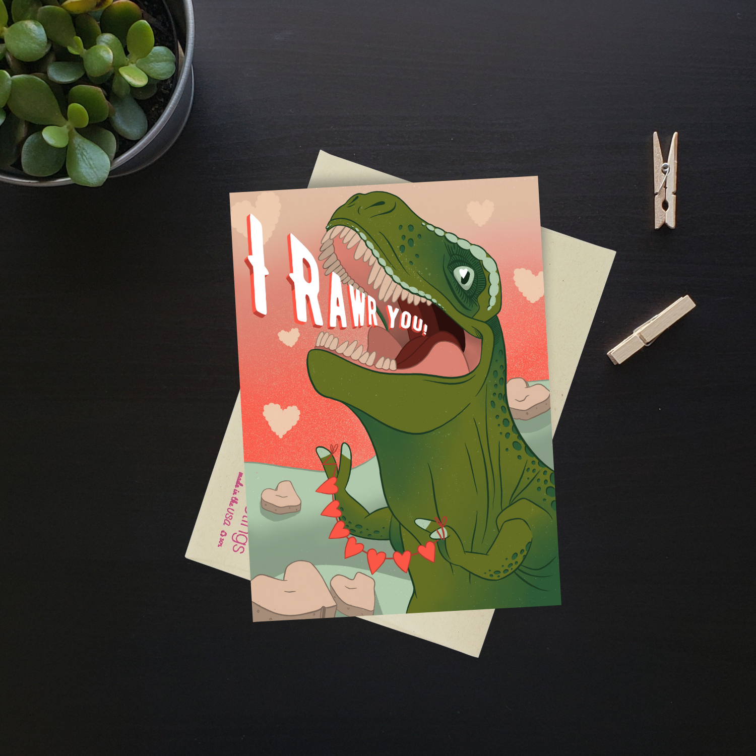Tyrannosaurus Sex - Dirty Card - Naughty Adult Greeting Card - Sleazy Greetings