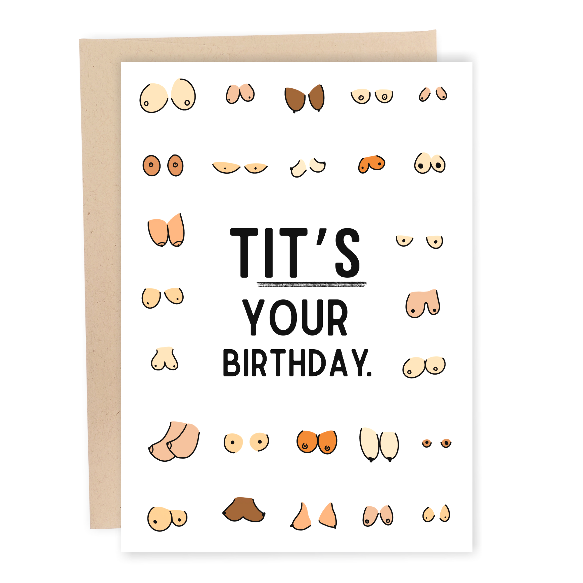 Funny Boob Birthday Card picture pic