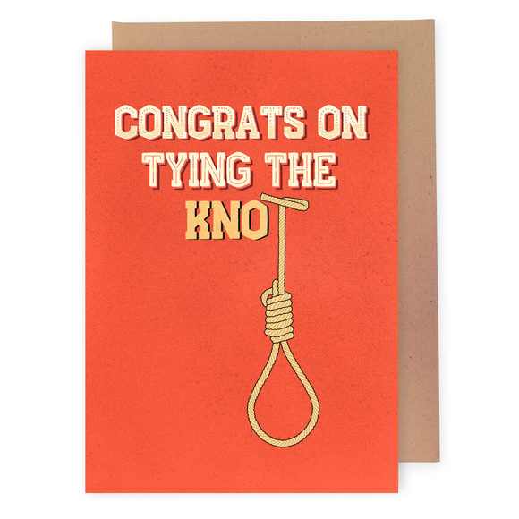 Tying The Knot - Dirty Card - Naughty Adult Greeting Card - Sleazy Greetings