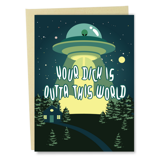 UFO Funny Birthday Card For Boyfriend