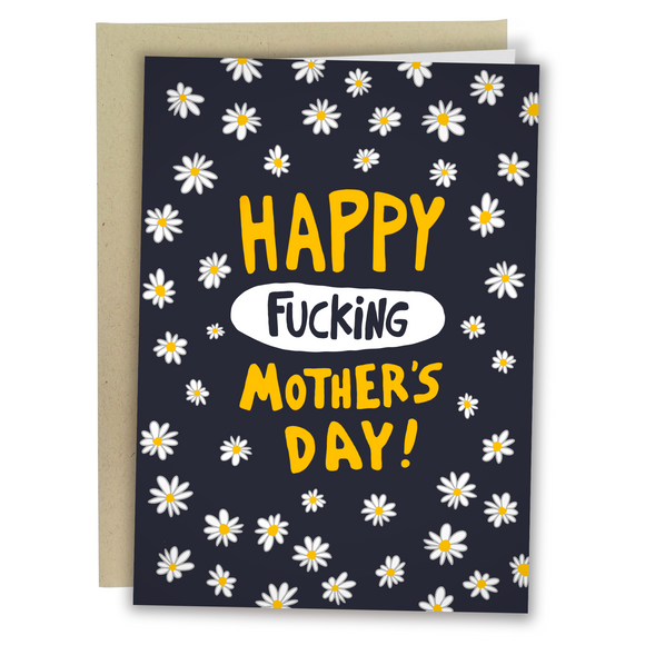 Funny Mother's Day Card For Mom With Daisy's