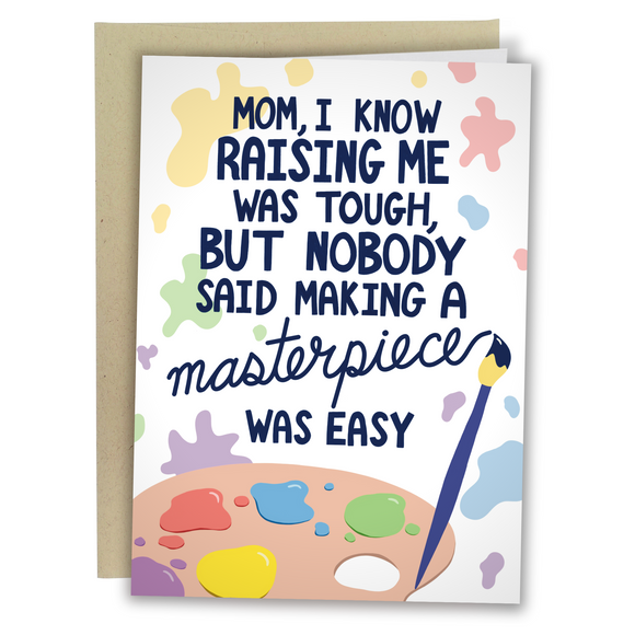 Funny Mother's Day Card From Daughter Painting With A Brush