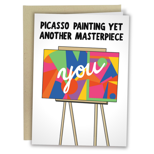 Abstract Picasso Painting Masterpiece Greeting Card