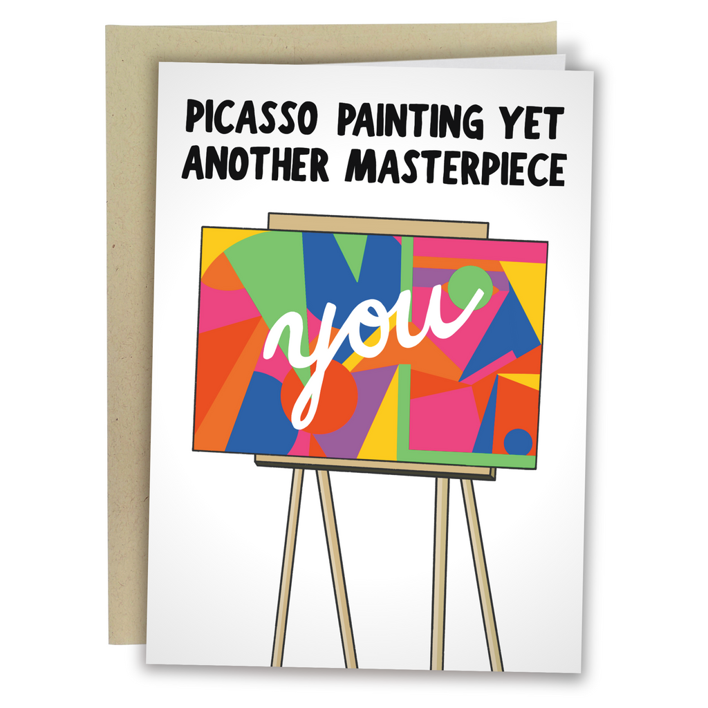 Abstract Picasso Painting Masterpiece Greeting Card
