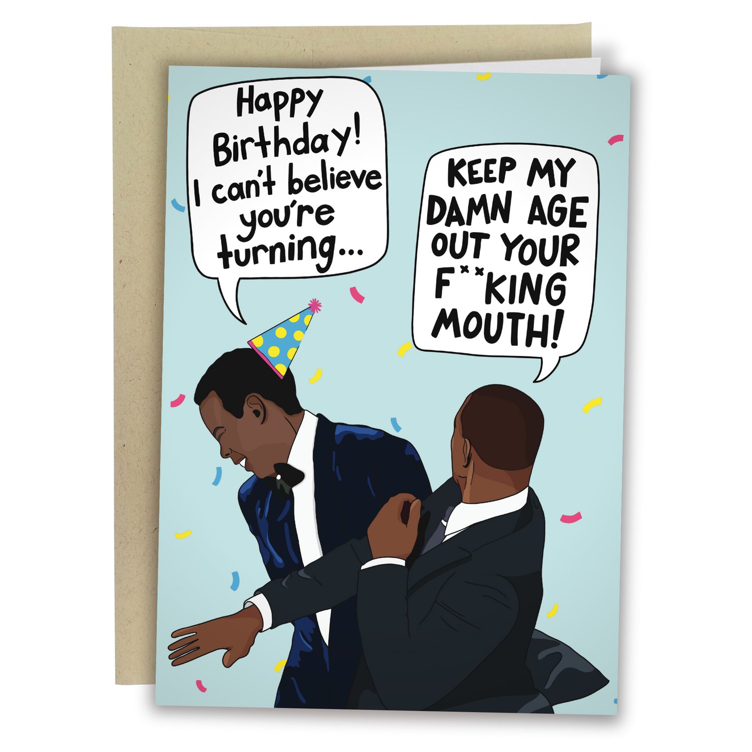 will smith slaps chris rock birthday card