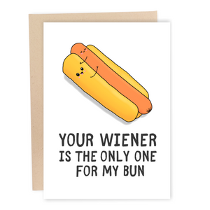 funny wiener hot dog birthday card for men boyfriend husband