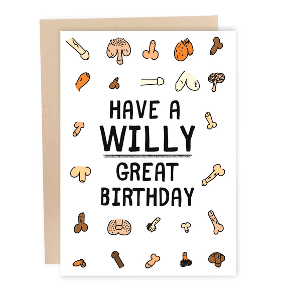 funny penis birthday card