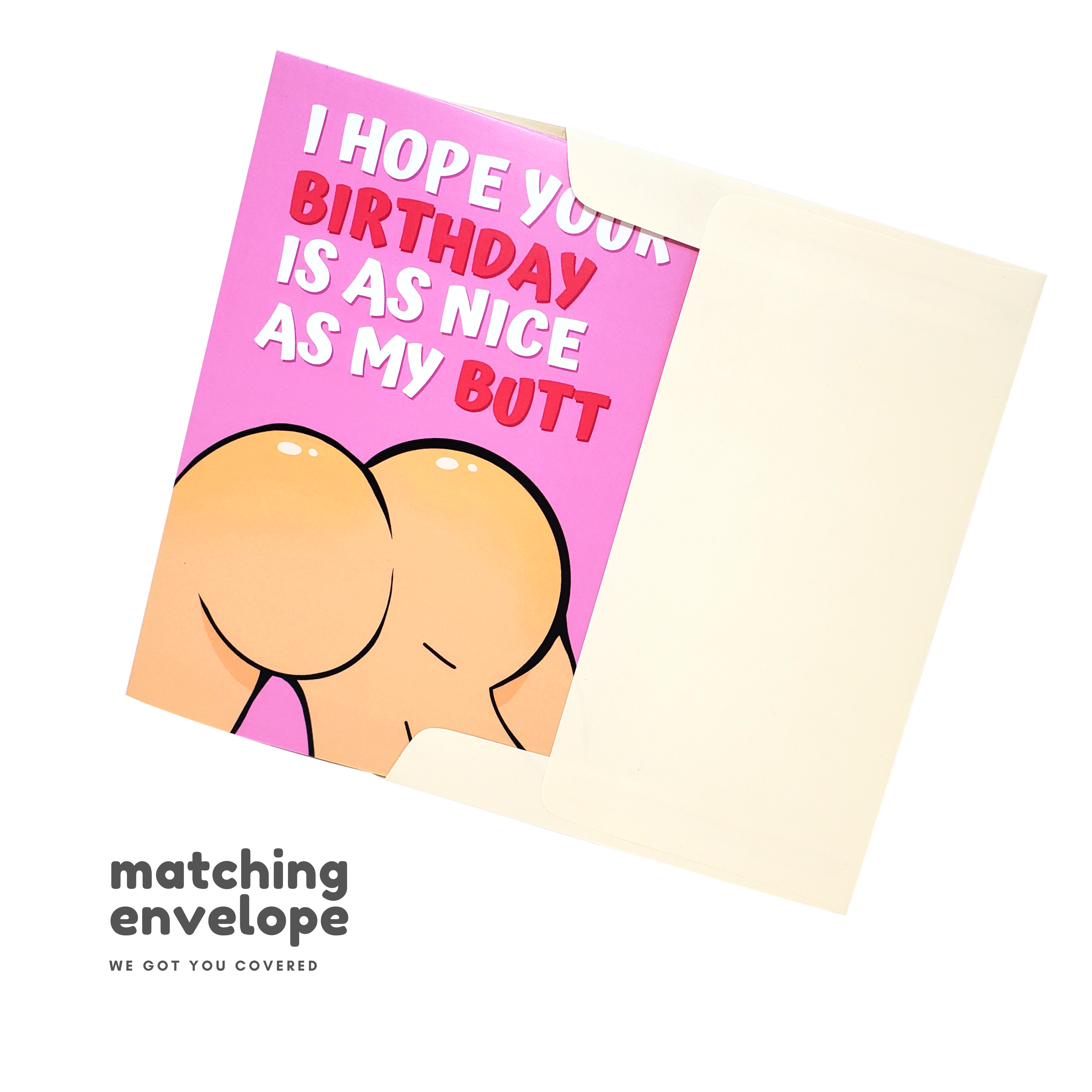 As Nice As My Butt - Dirty Card - Naughty Adult Greeting Card - Sleazy Greetings