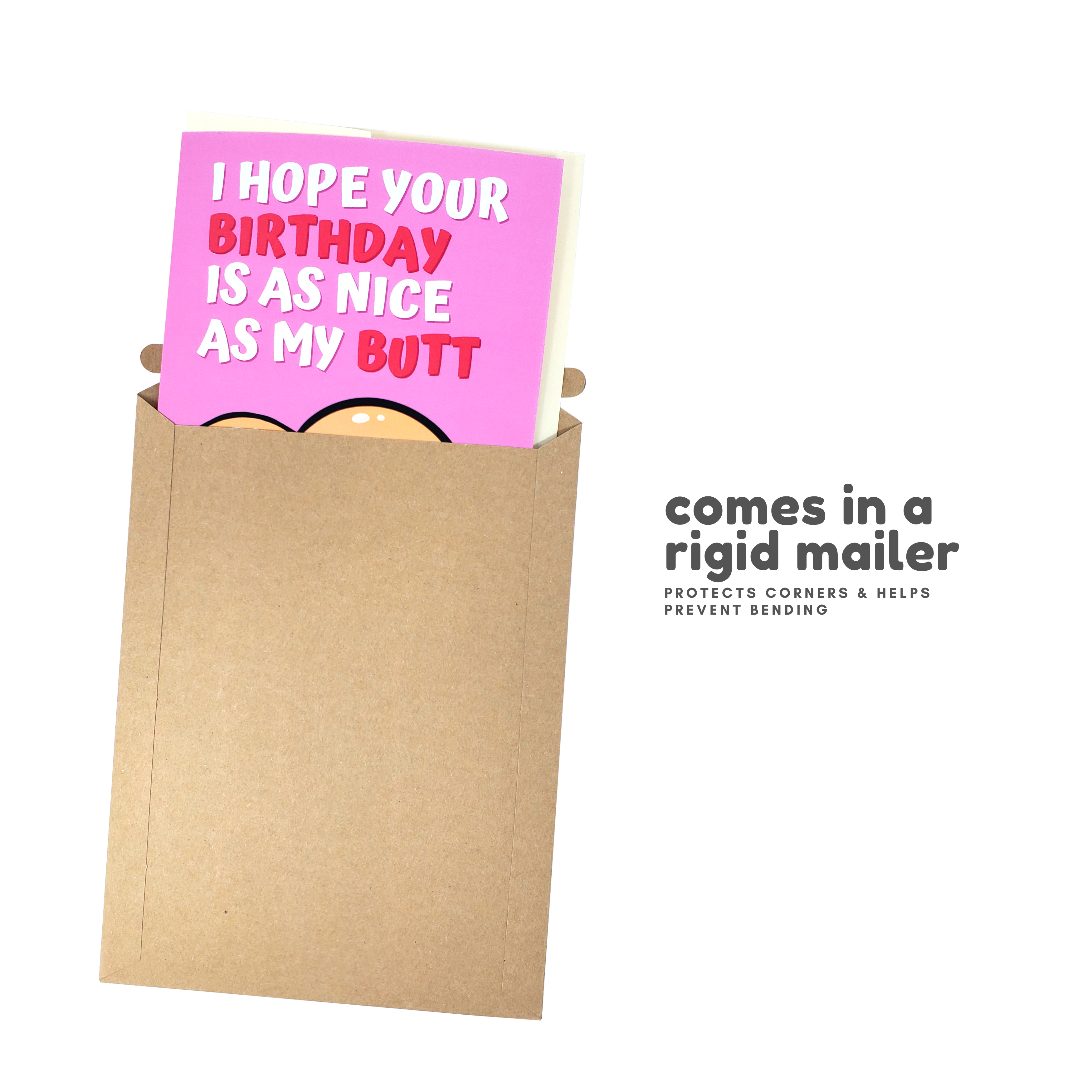 As Nice As My Butt - Dirty Card - Naughty Adult Greeting Card - Sleazy Greetings