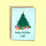 Funny Christmas Card For Boyfriend, Merry Christmas Bitch Card, Naughty Holiday Card For Husband, Dirty Card For Xmas